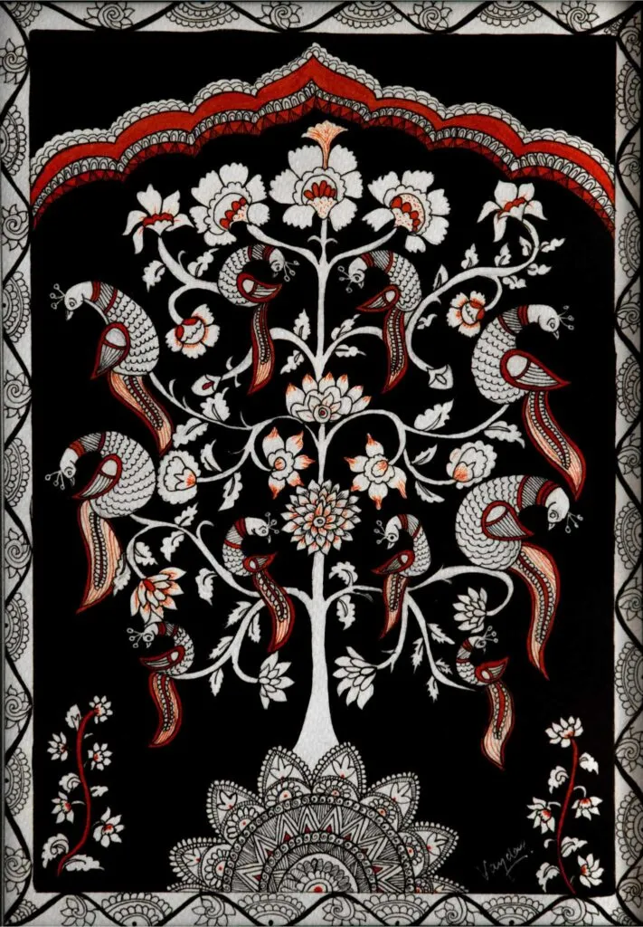Tree of Life, a Kalamkari artwork by Vandana Bhasin