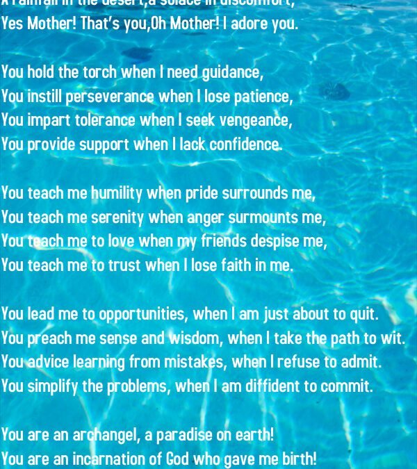 An Ode to Motherhood