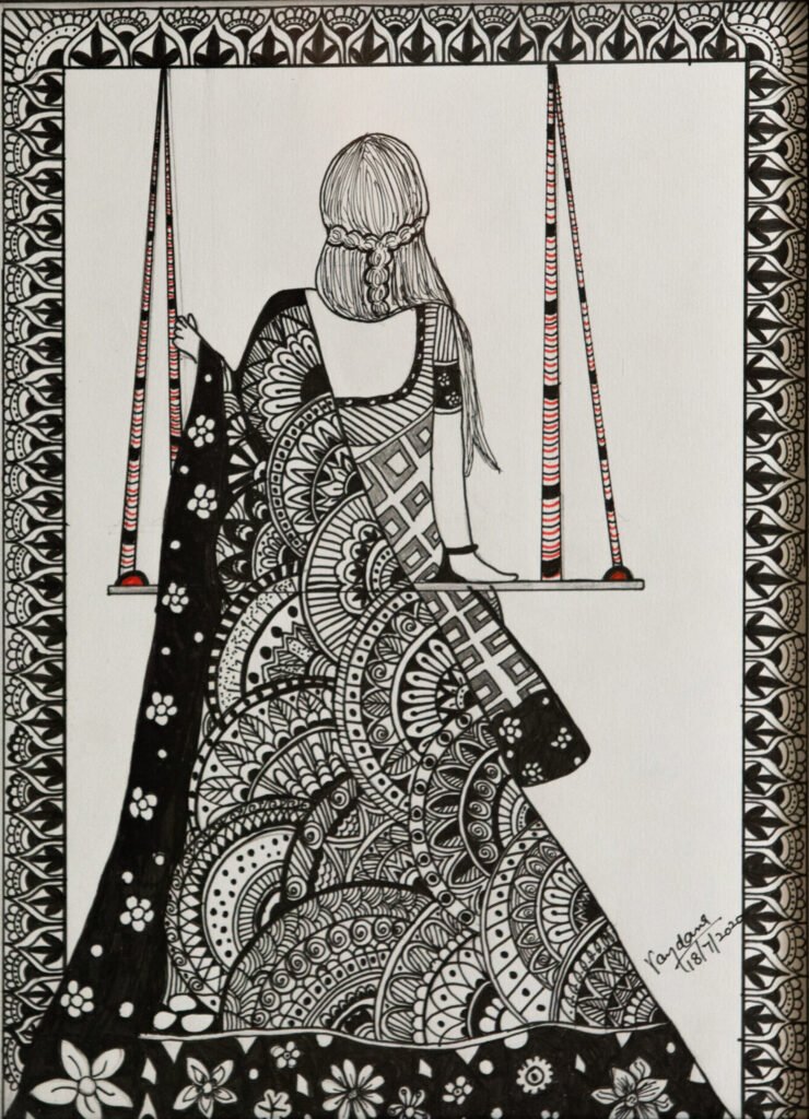 Ecstasy of Love, a Zentangle Inspired artwork by Vandana Bhasin