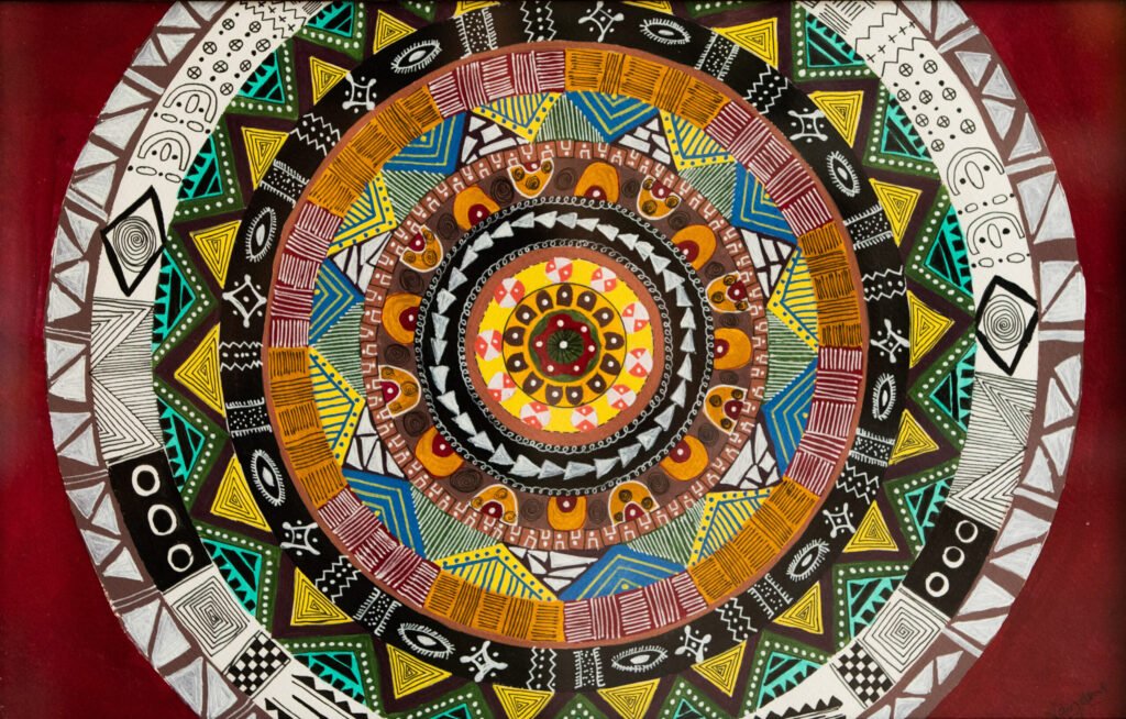 The Enigma of Geometry, a Acrylic artwork by Vandana Bhasin