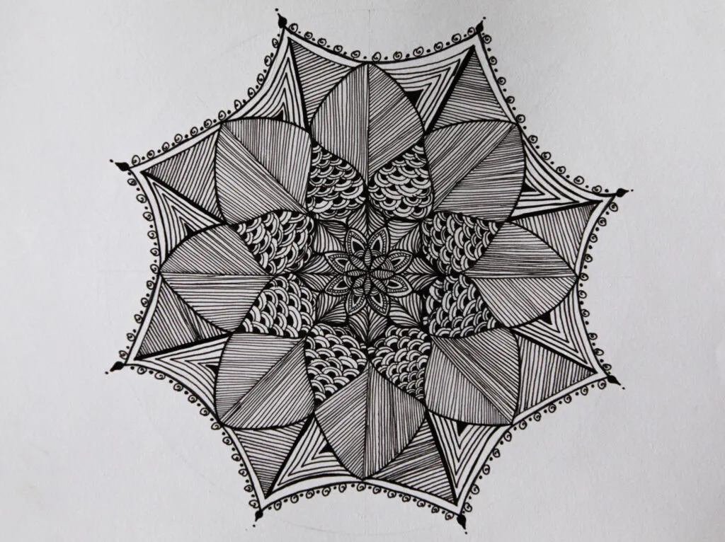 Eight Ways, a Mandala artwork by Vandana Bhasin