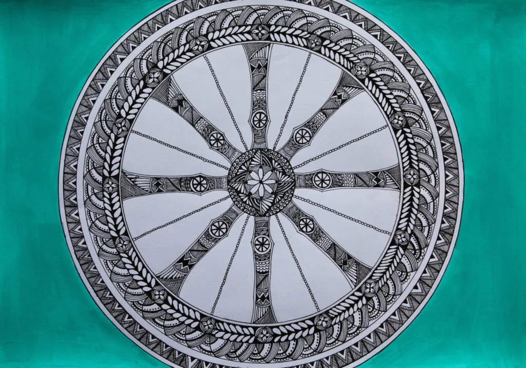 Wheel of Time, a Mandala artwork by Vandana Bhasin