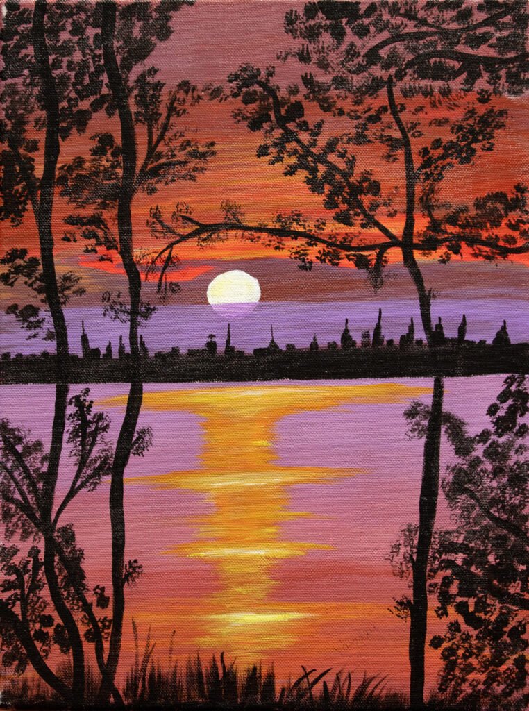 Acrylic artwork by Vandana Bhasin
