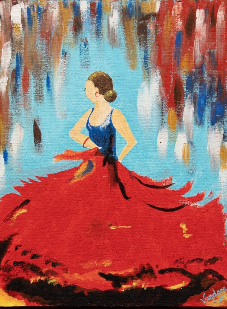 Acrylic artwork by Vandana Bhasin