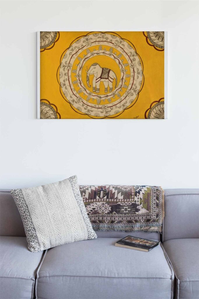Dunkirk Spirit, a Kalamkari artwork by Vandana Bhasin