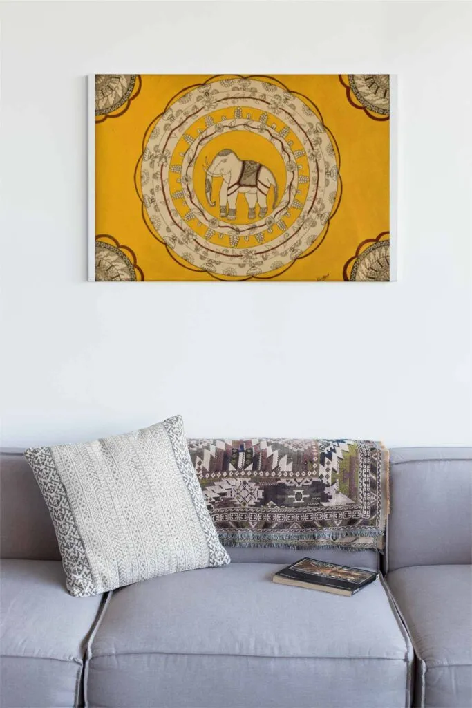 Dunkirk Spirit, a Kalamkari artwork by Vandana Bhasin